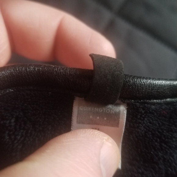 Covington Mens XL Winter Black Leather Gloves - Picture 2 of 4